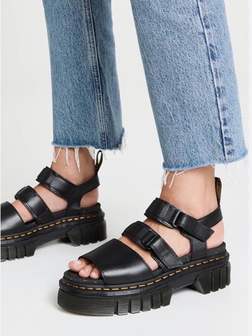 Dr. Martens Black Ricki 3-Strap Sandal